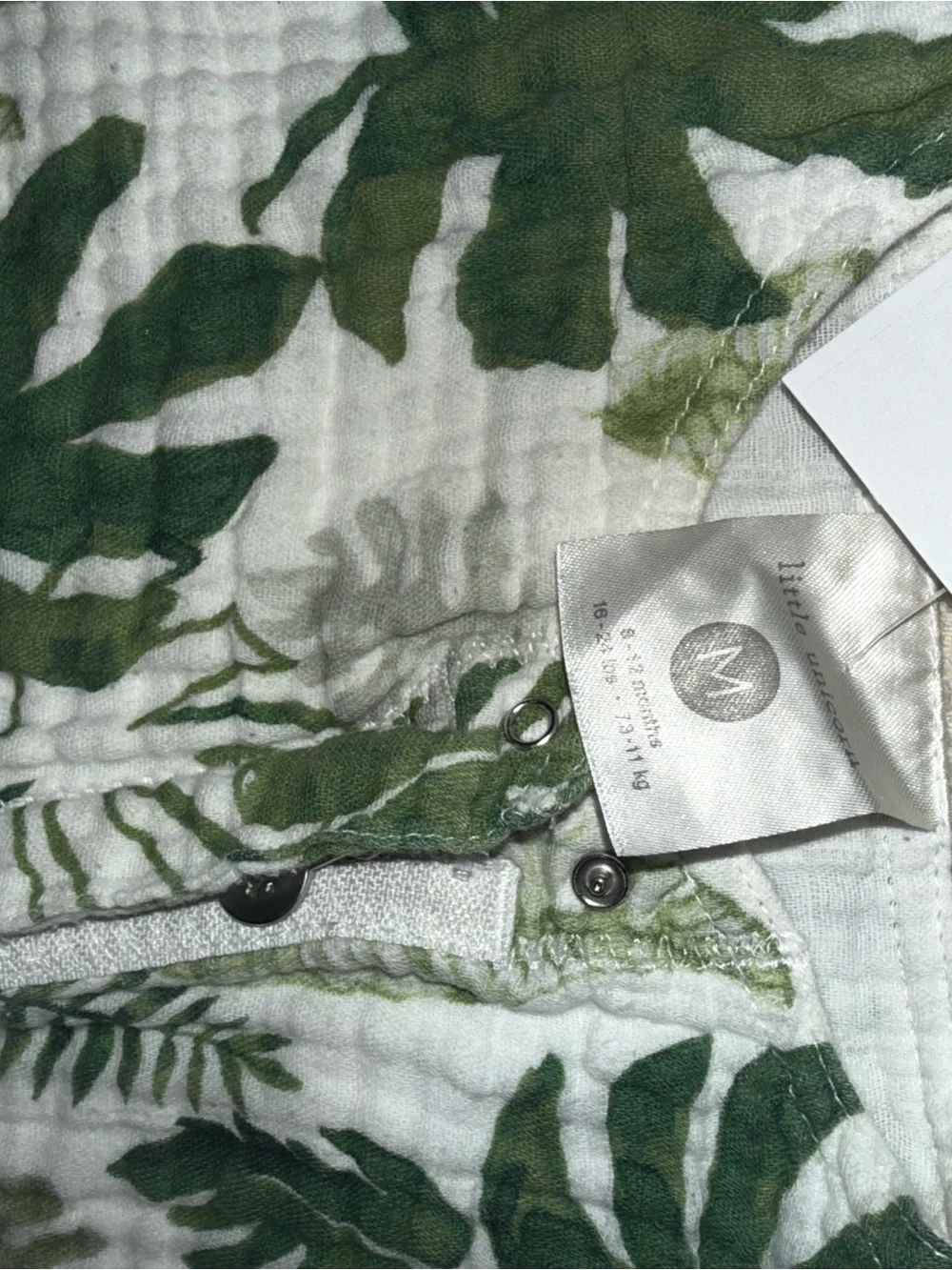 Kids Green Leaf Print Bottoms